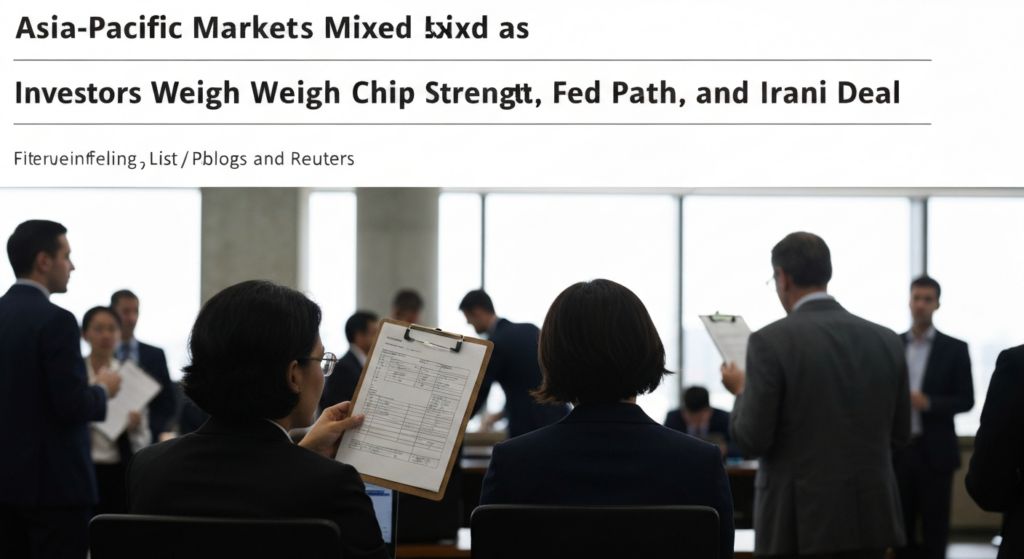 Asia-Pacific Markets Mixed as Investors Weigh Chip Strength, Fed Path, and Iran Deal