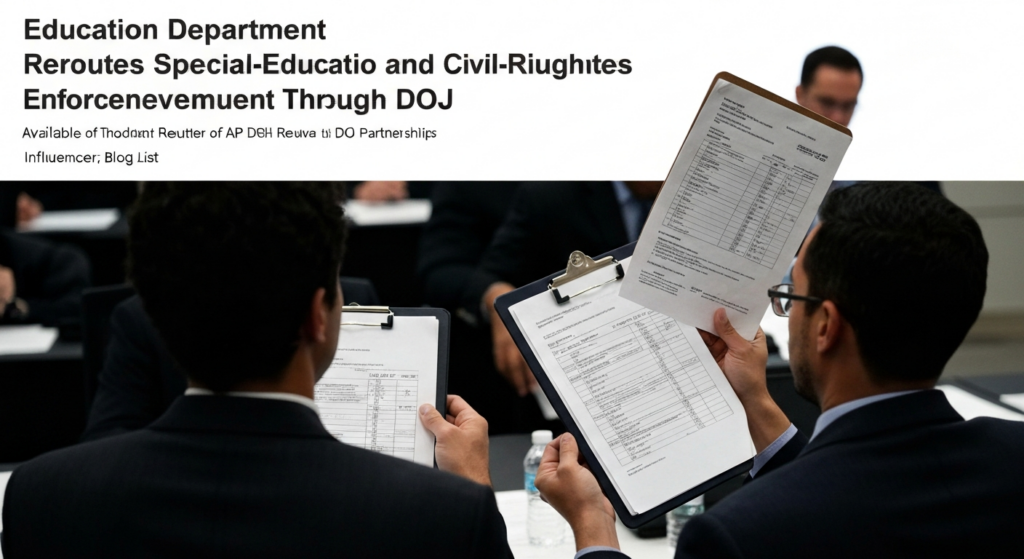 Education Department Reroutes Special-Education and Civil-Rights Enforcement Through HHS, DOJ Partnerships