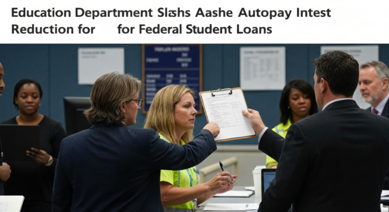 Education Department Slashes Autopay Interest Reduction for Federal Student Loans