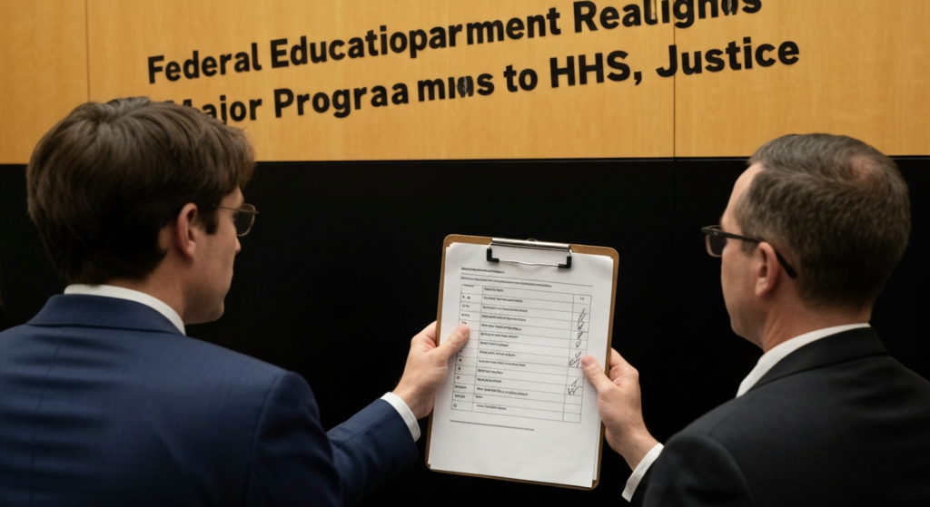 Federal Education Department Realigns Major Programs to HHS, Justice