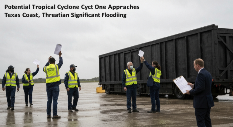 Potential Tropical Cyclone One Approaches Texas Coast, Threatening Significant Flooding
