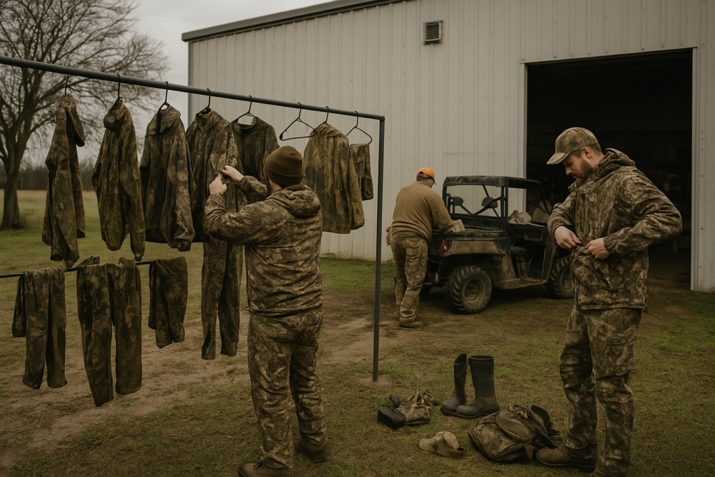 Rain-Day Gear Drying Routine After a Hunt in Greenville