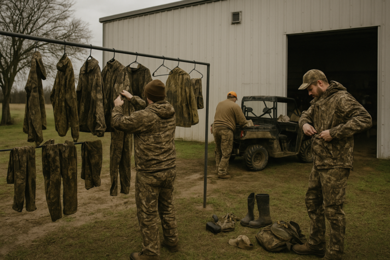 Rain-Day Gear Drying Routine After a Hunt in Greenville