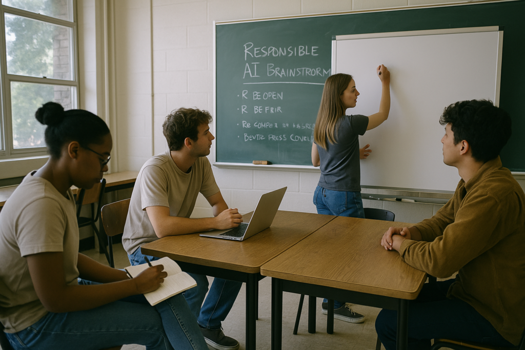 Responsible AI Brainstorming Rules for Students in Greenville