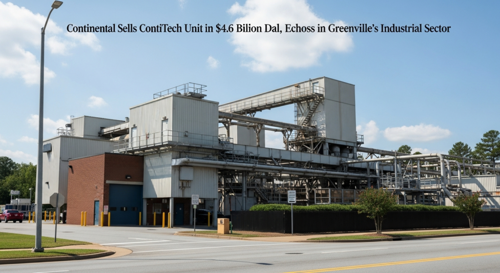 Continental Sells ContiTech Unit in $4.6 Billion Deal, Echoes in Greenville’s Industrial Sector