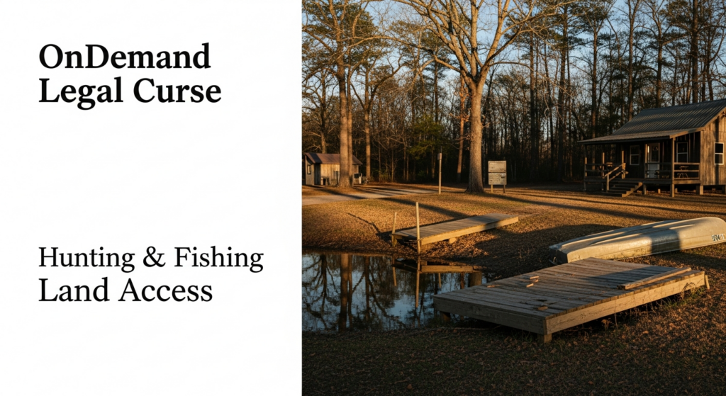 OnDemand Legal Course on Hunting and Fishing Land Access Available for Greenville Attorneys