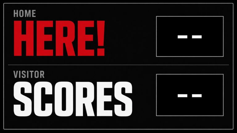 Sports scoreboard