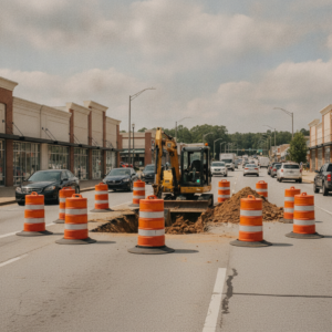 Woodruff Road lanes closed in Greenville, S.C., for gas repairs