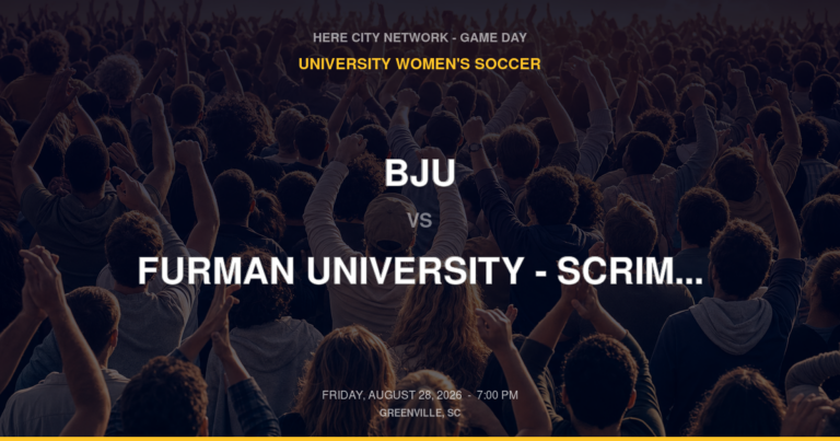 BJU vs. Furman University - Scrimmage — University Women's Soccer Game Day — Greenville, SC — Aug 28, 2026