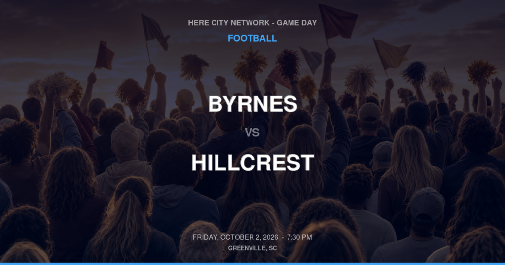 Byrnes vs. Hillcrest — Football Game Day — Simpsonville, SC — Oct 2, 2026