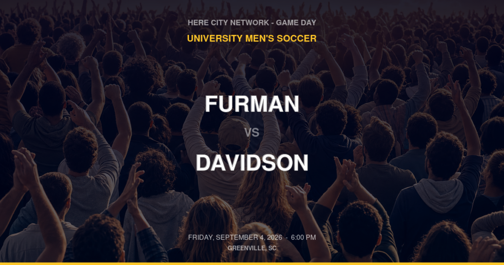 Furman vs. Davidson — University Men's Soccer Game Day — Greenville, SC — Sep 4, 2026