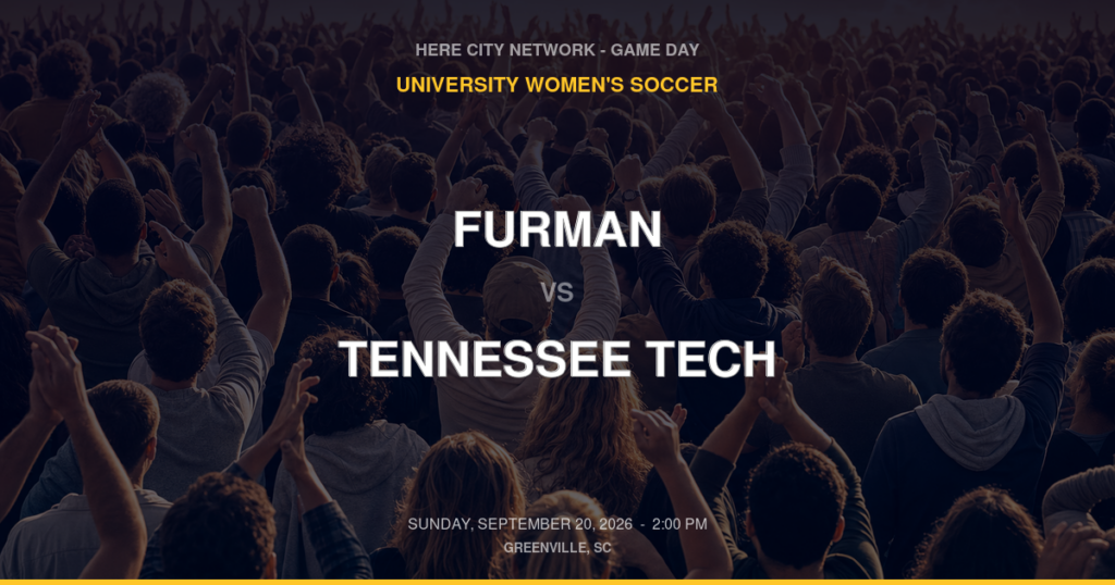 Furman vs. Tennessee Tech — University Women's Soccer Game Day — Greenville, SC — Sep 20, 2026