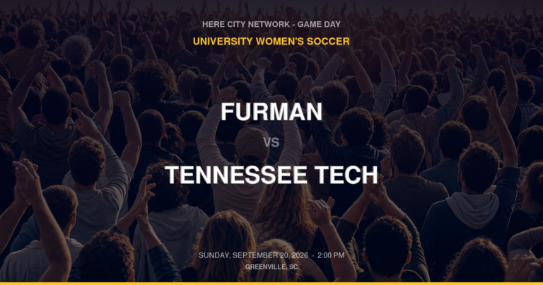 Furman vs. Tennessee Tech — University Women's Soccer Game Day — Greenville, SC — Sep 20, 2026