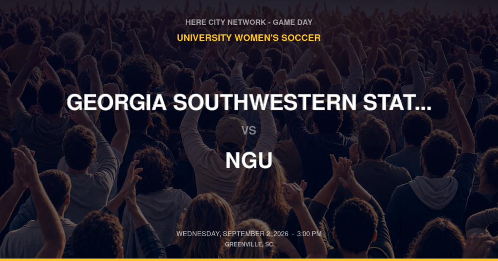 Georgia Southwestern State University vs. NGU — University Women's Soccer Game Day — Greenville, SC — Sep 2, 2026