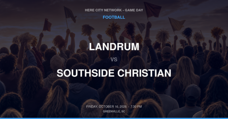 Landrum 0, Southside Christian 56