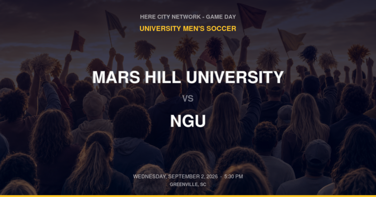 Mars Hill University vs. NGU — University Men's Soccer Game Day — Greenville, SC — Sep 2, 2026
