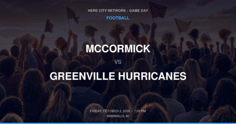 McCormick 16, Greenville Hurricanes 18