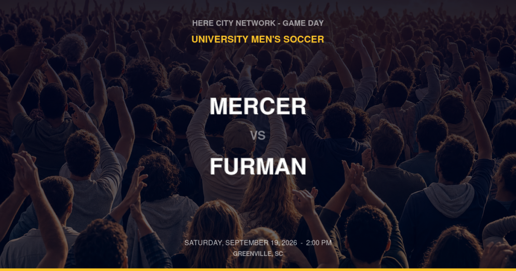 Mercer vs. Furman — University Men's Soccer Game Day — Greenville, SC — Sep 19, 2026