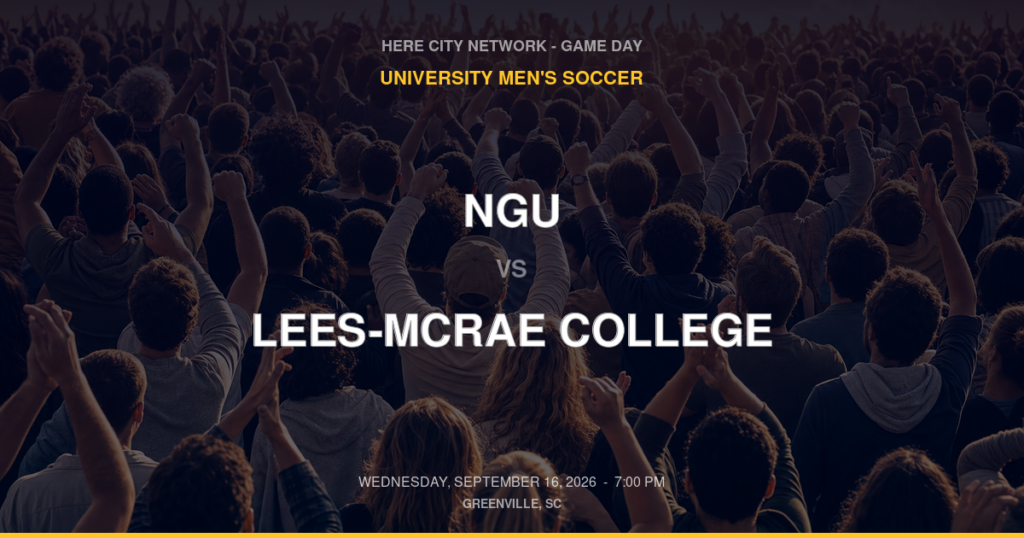 NGU vs. Lees-McRae College — University Women's Soccer Game Day — Greenville, SC — Sep 16, 2026