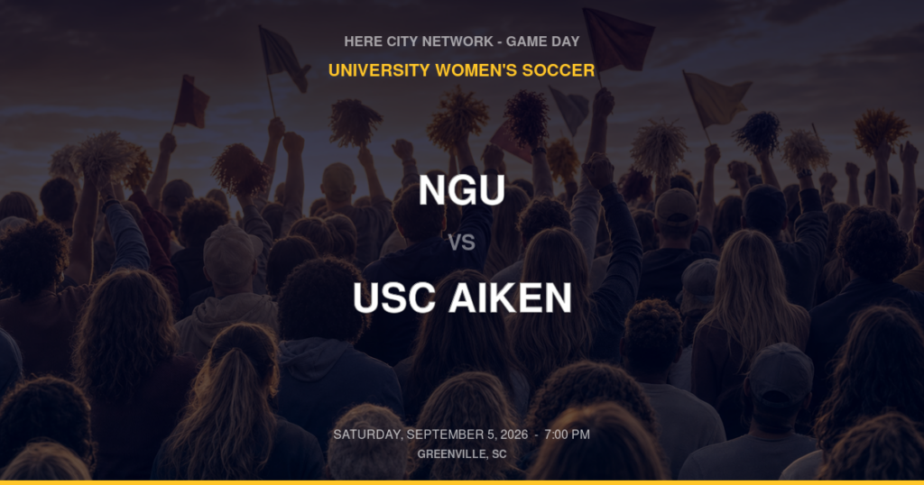 NGU vs. USC Aiken — University Women's Volleyball Game Day — Greenville, SC — Sep 5, 2026
