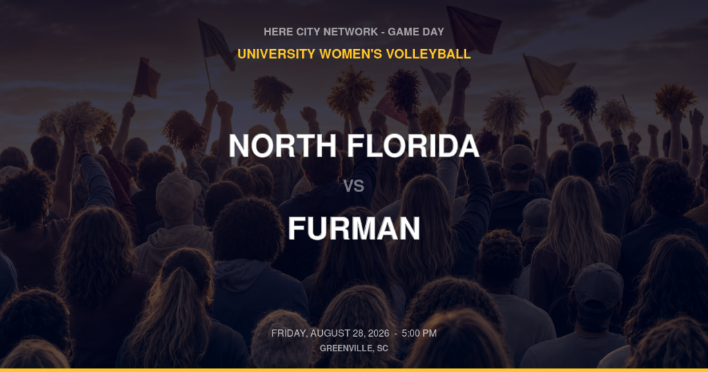 North Florida vs. Furman — University Women's Volleyball Game Day — Greenville, SC — Aug 28, 2026