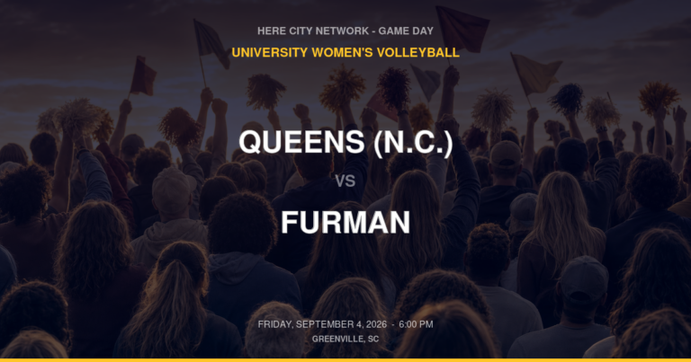 Queens (N.C.) vs. Furman — University Women's Volleyball Game Day — Greenville, SC — Sep 4, 2026