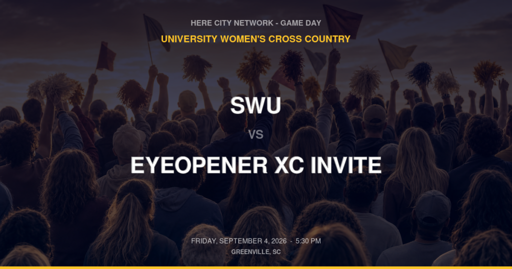SWU vs. Eyeopener XC Invite — University Women's Cross Country Game Day — Greenville, SC — Sep 4, 2026