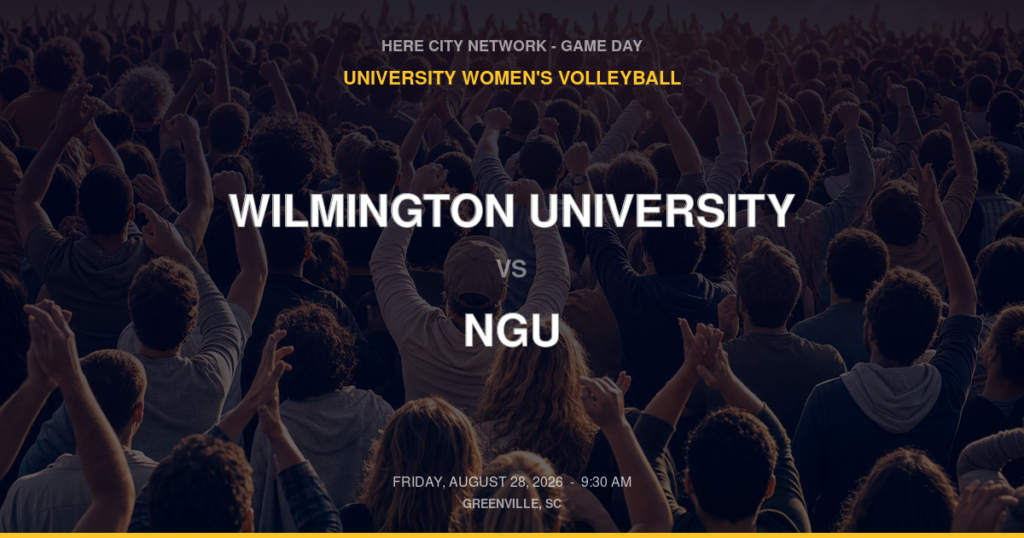 Wilmington University vs. NGU — University Women's Volleyball Game Day — Greenville, SC — Aug 28, 2026
