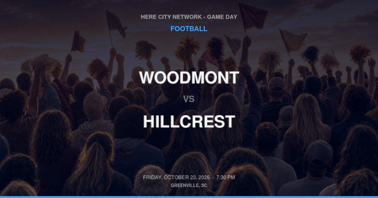 Woodmont vs. Hillcrest — Football Game Day — Simpsonville, SC — Oct 23, 2026